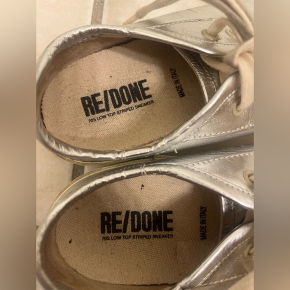 RE/DONE 70’s low stripe sneaker size 38 made in Italy - Picture 3 of 6